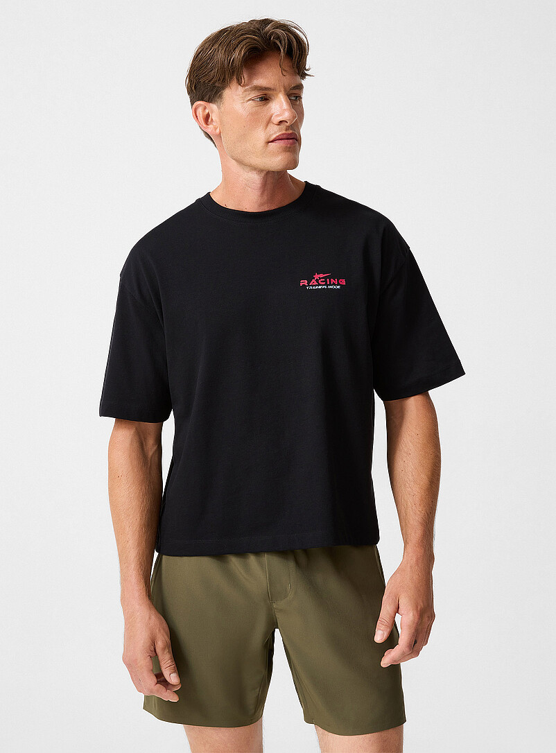 Boxy Printed Pure Cotton Tee