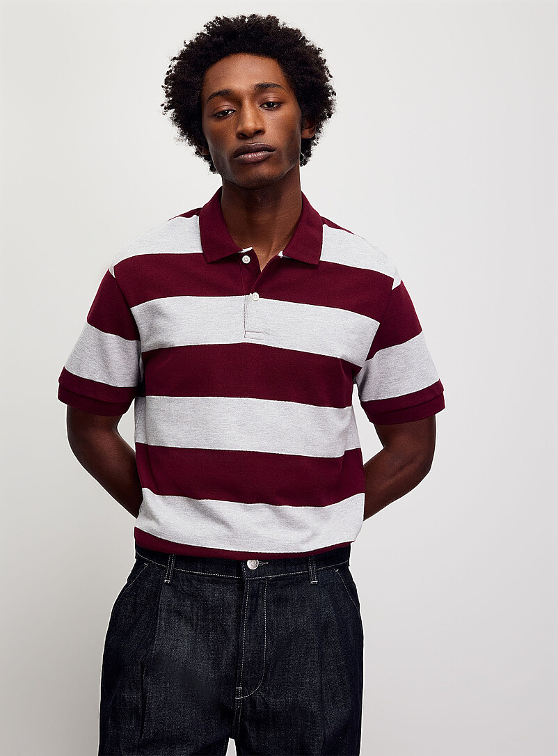 Club-stripe piqué polo Standard fit product image (primary)