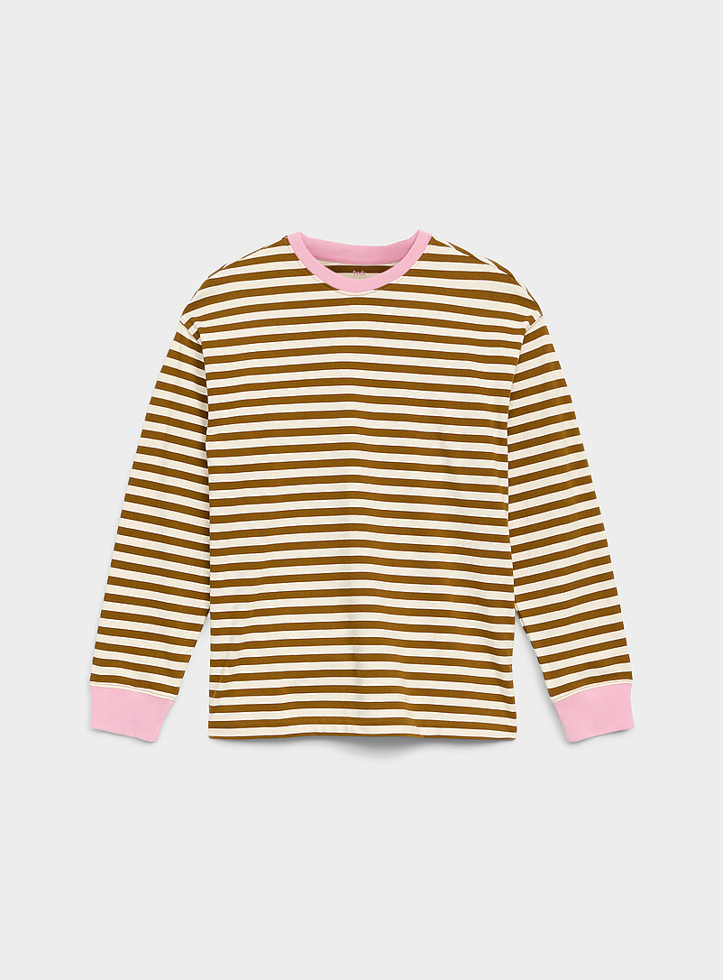 Loose Contrast-Trim Organic Cotton T-Shirt