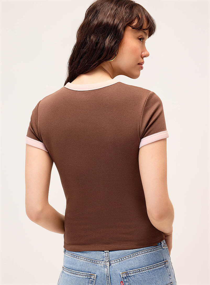 Contrasting trim T-shirt Super slim fit product image 3