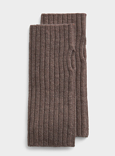 Le chauffe-poignet uni pure laine