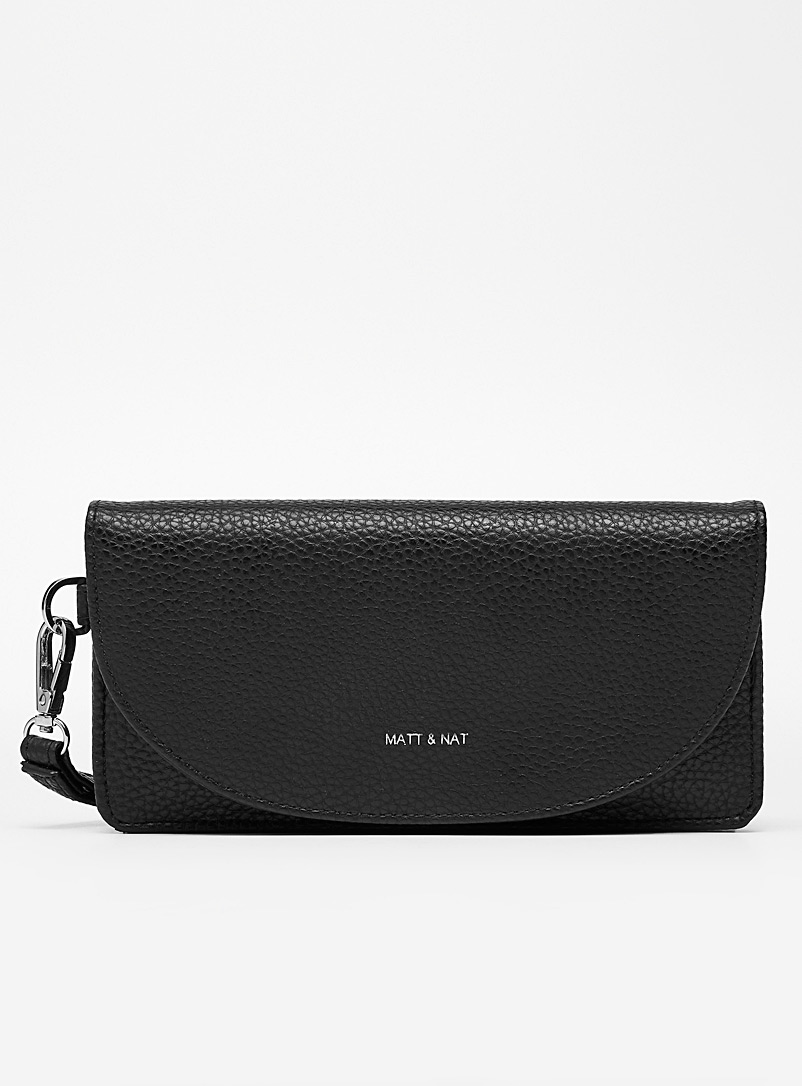Matt & Nat Black Note PURITY flap wallet for women