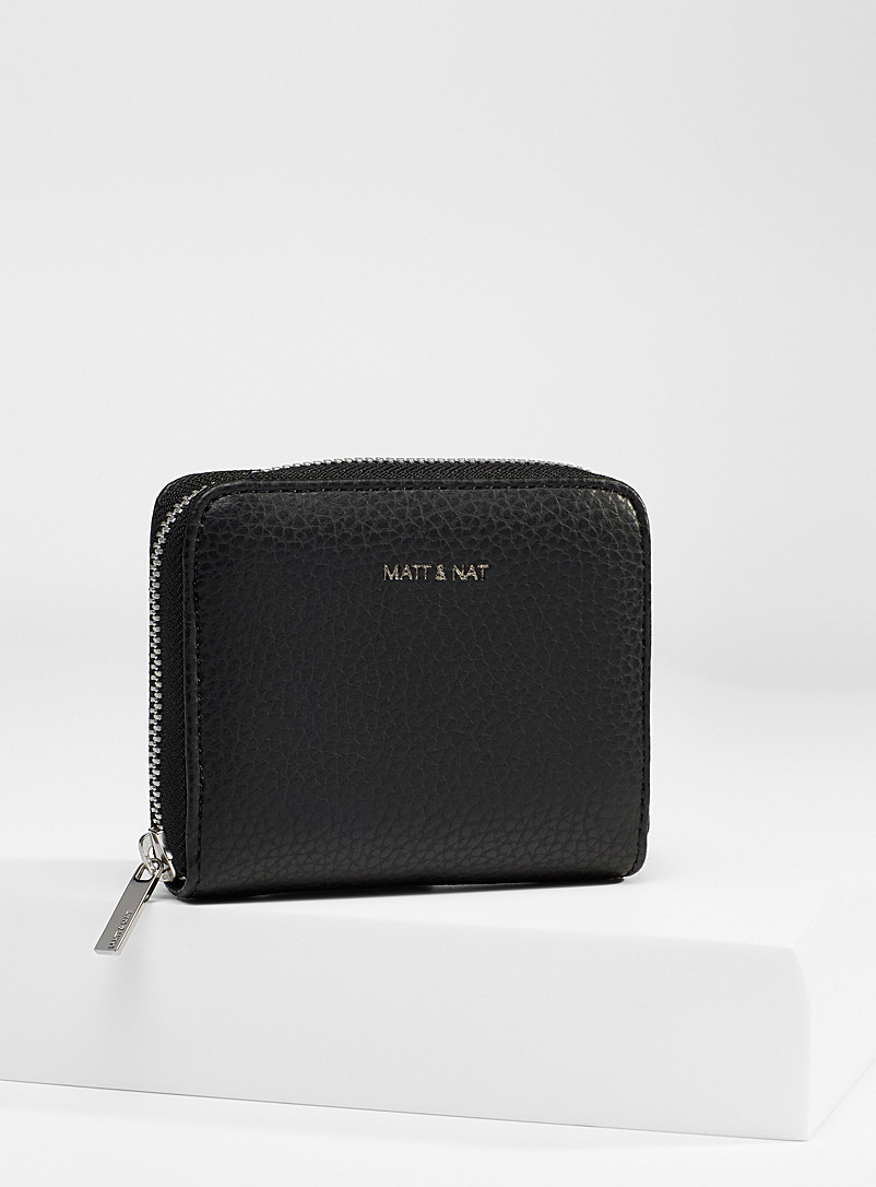 Matt & Nat Black Rue mini wallet for women