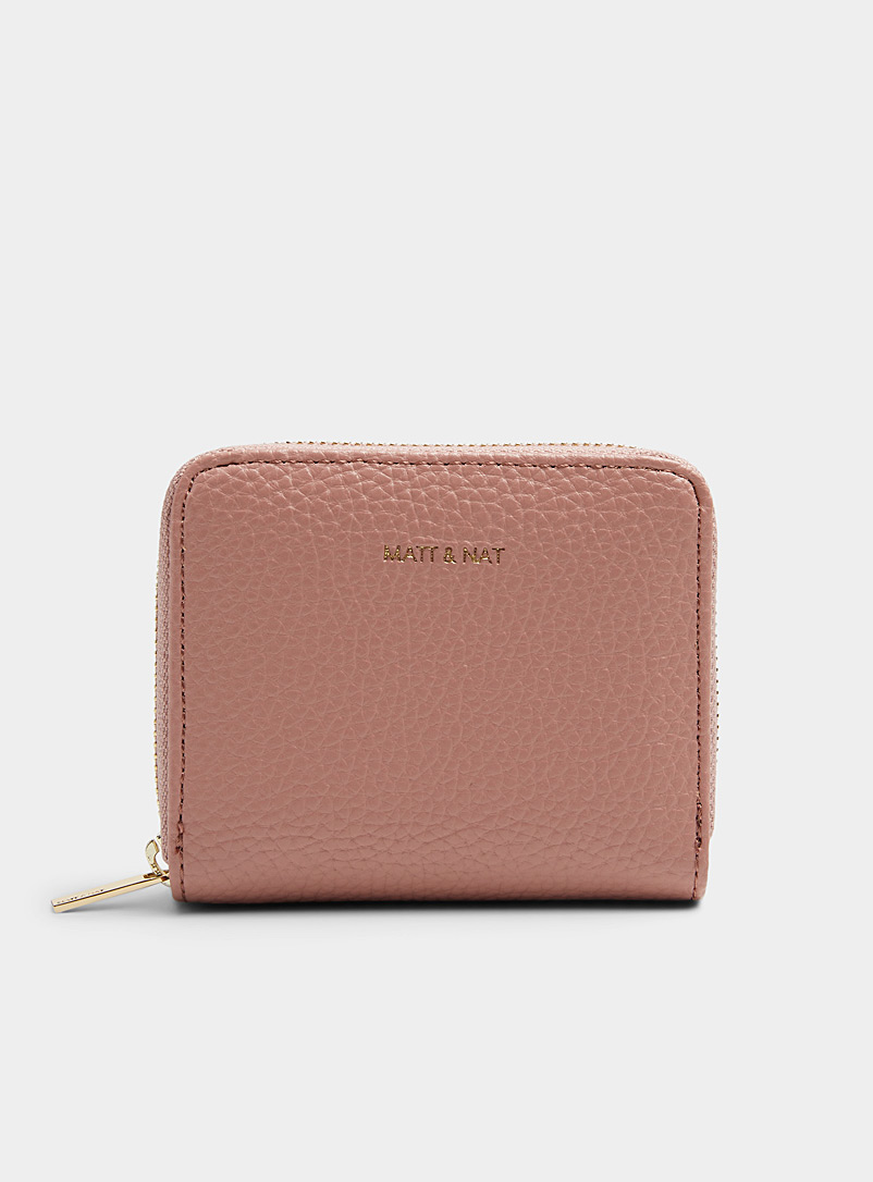 Matt & Nat Dusty pink Rue mini wallet for women