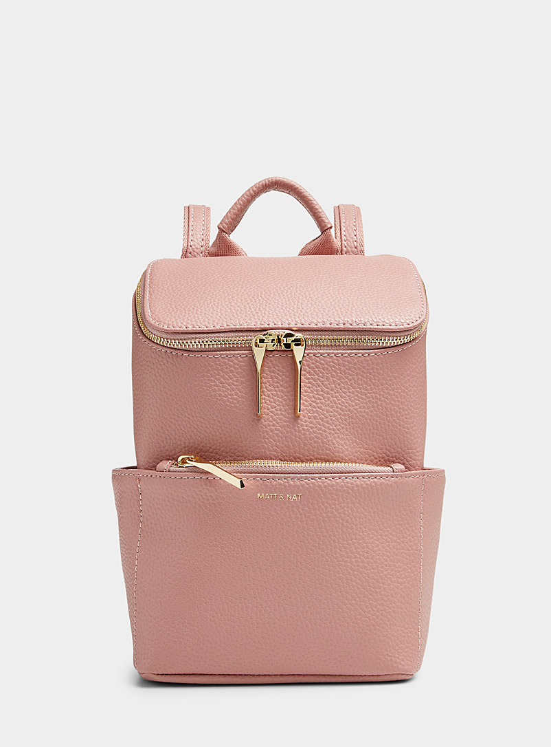 Matt & Nat Light pink Brave PURITY small backpack for women