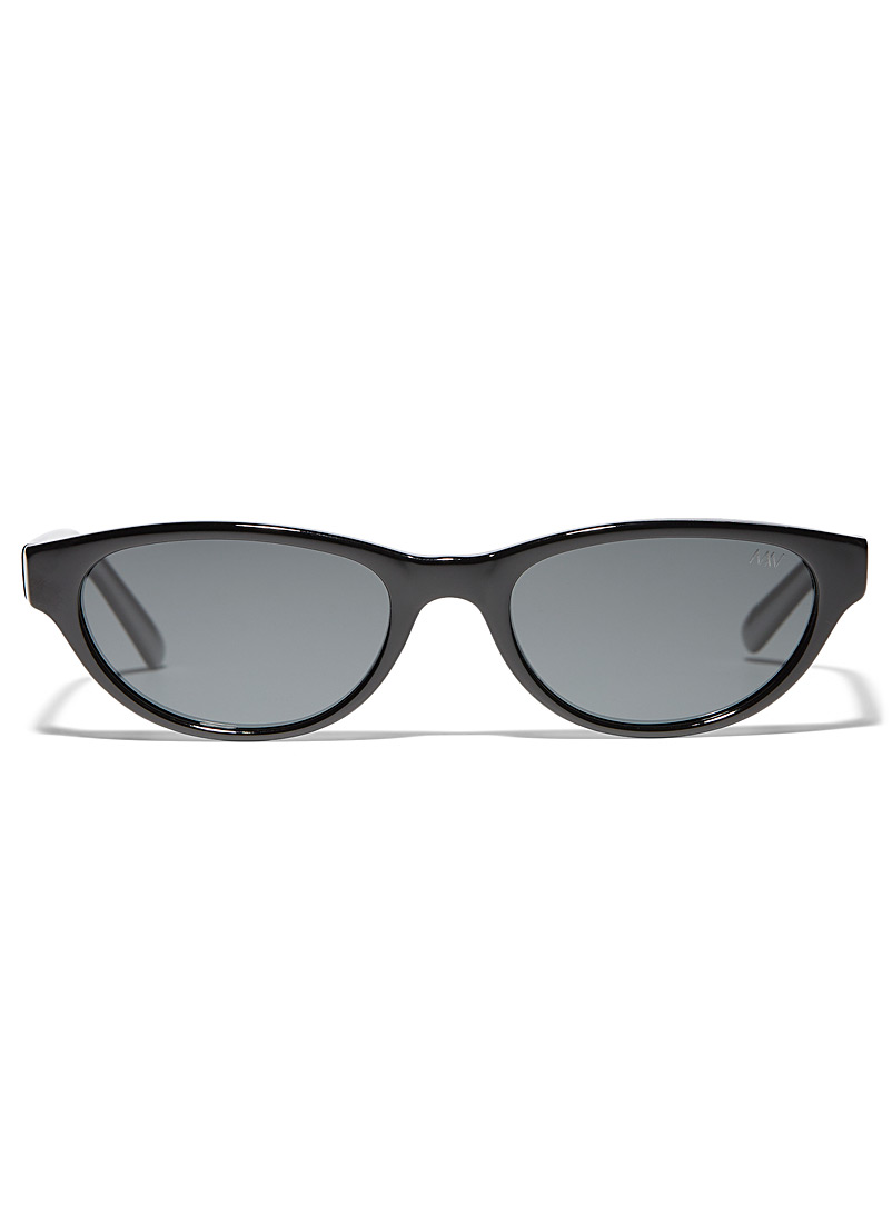 Matt & Nat: Les lunettes de soleil ovales Sumer Noir pour femme