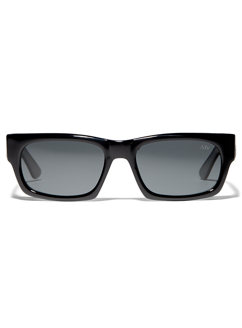 Matt & Nat: Les lunettes de soleil rectangulaires Shiba Noir pour femme