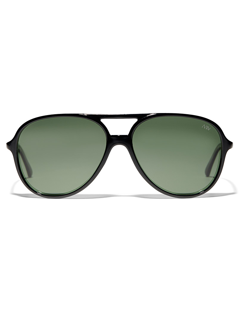 Matt & Nat: Les lunettes de soleil aviateur Orie Noir pour femme