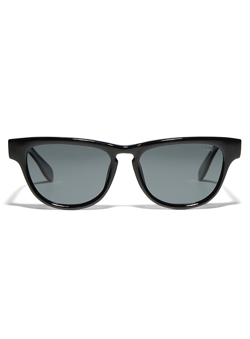 Matt & Nat Black Maxi round sunglasses for men