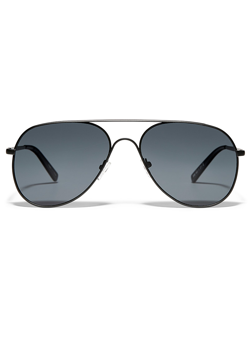 Matt & Nat: Les lunettes de soleil aviateur Kai Noir pour homme