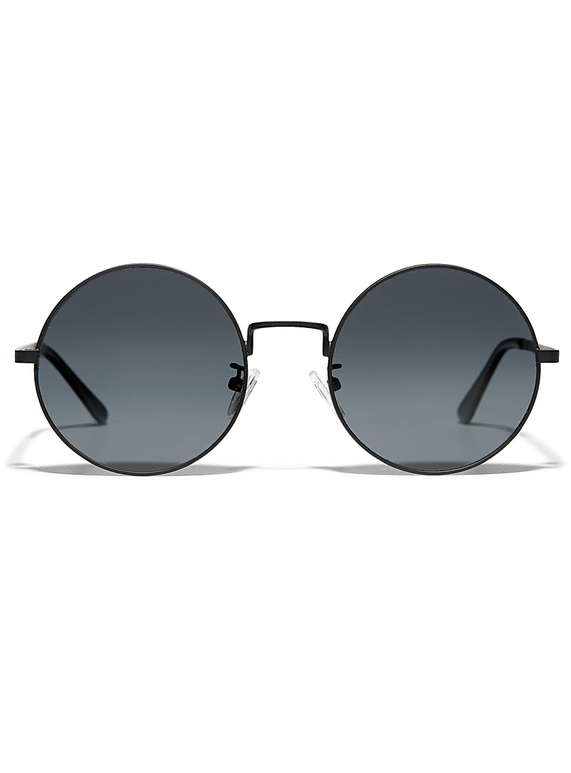 Matt & Nat Black Cole round sunglasses for men