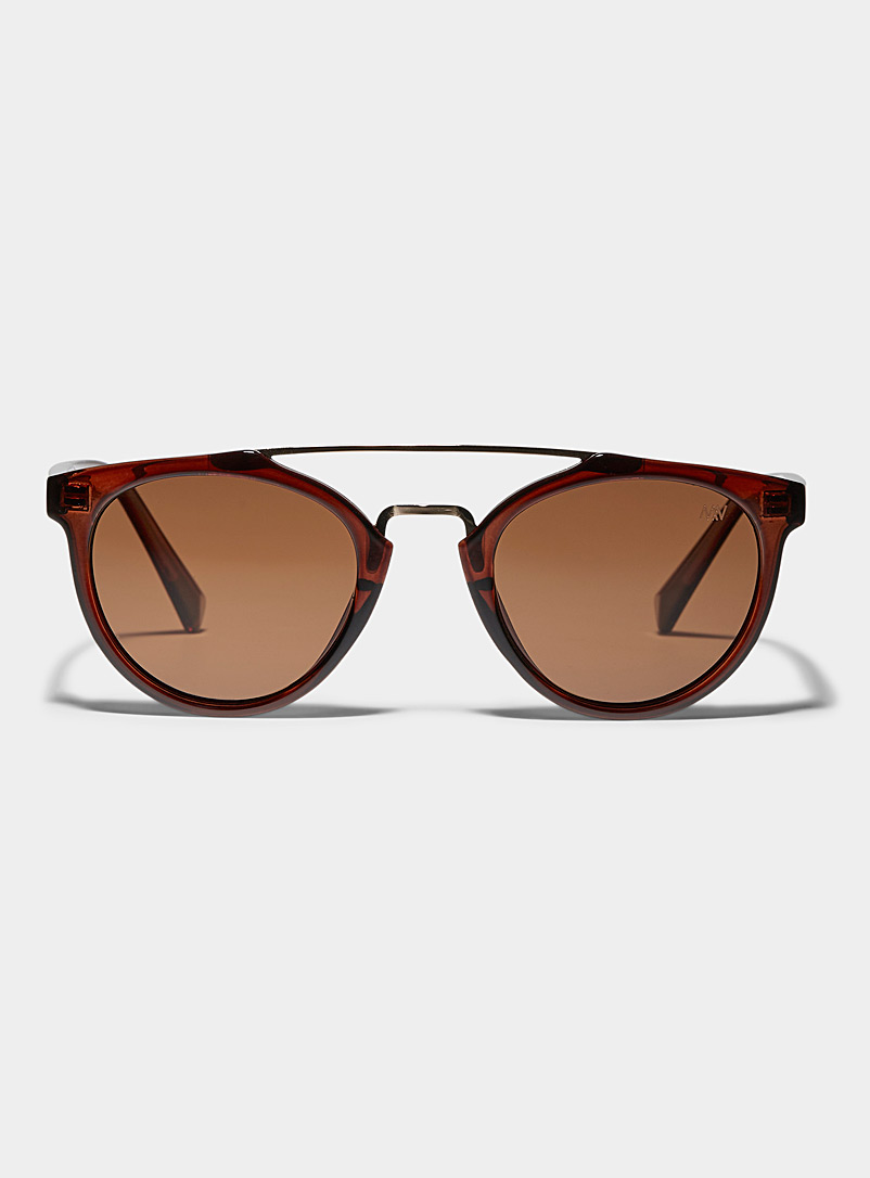 Matt & Nat Assorted brown Aldie round sunglasses for men