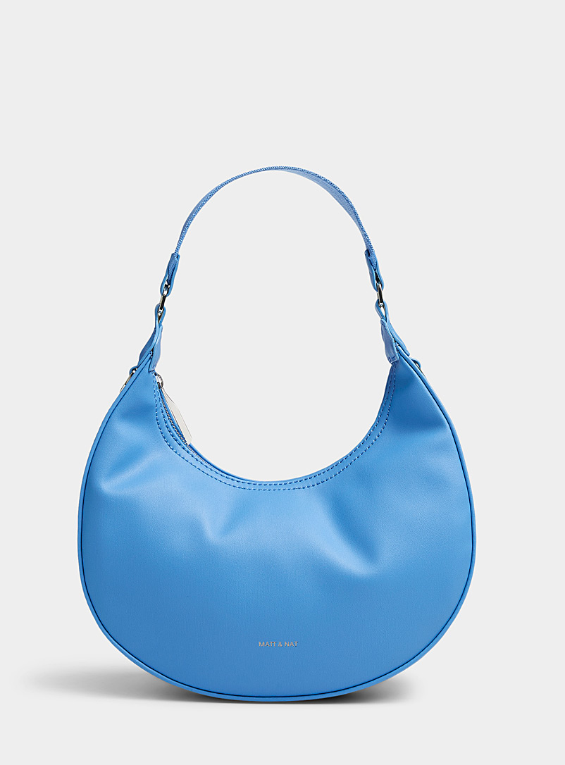 Matt & Nat Slate Blue Serena saddle bag for women