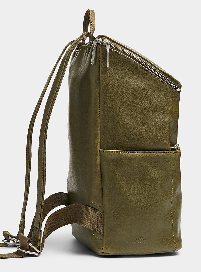 Matt & Nat: Le sac à dos Dean Vert foncé-mousse-olive pour homme