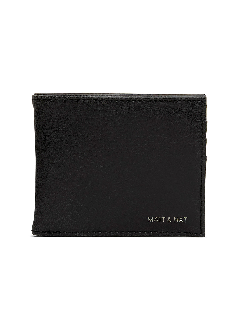 Matt & Nat Black Rubben wallet for men