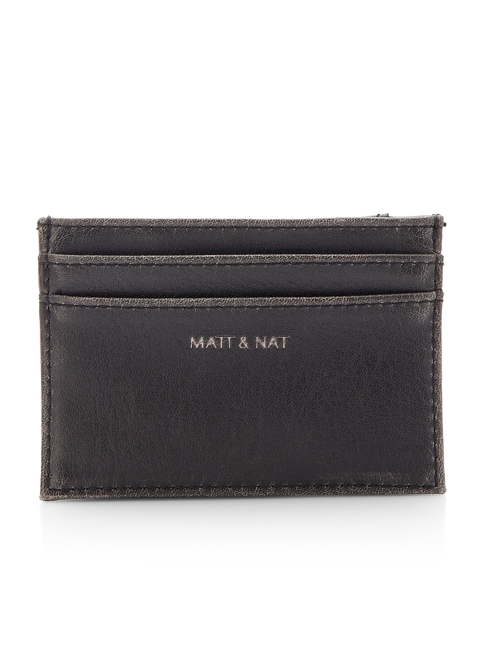 Matt & Nat Max Distressed Card Holder In Black