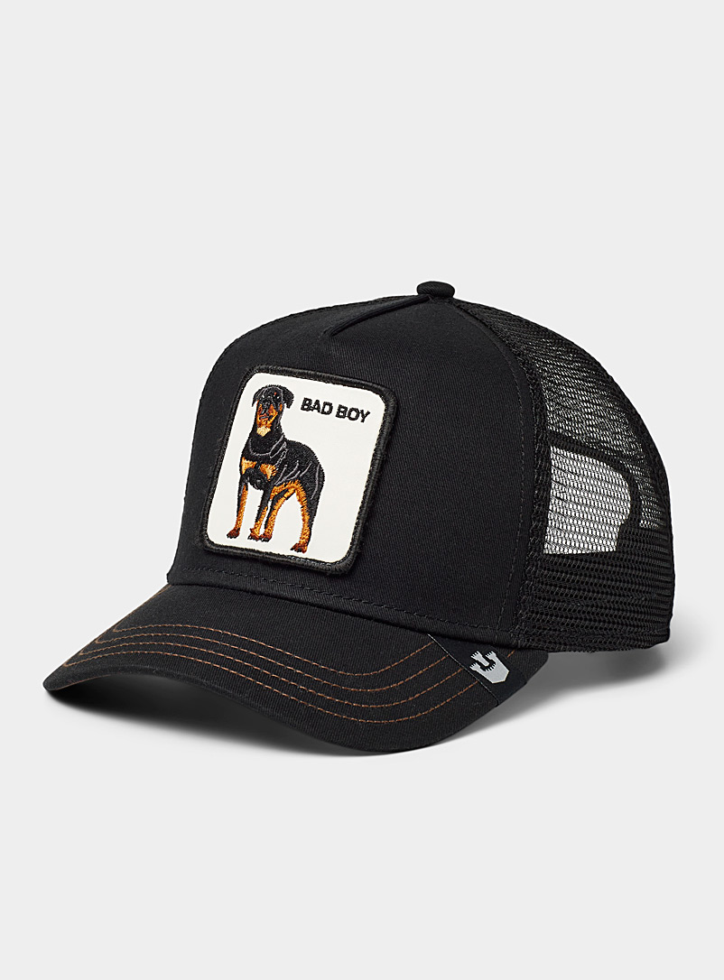 Goorin Bros. Black Rottweiler trucker cap for men
