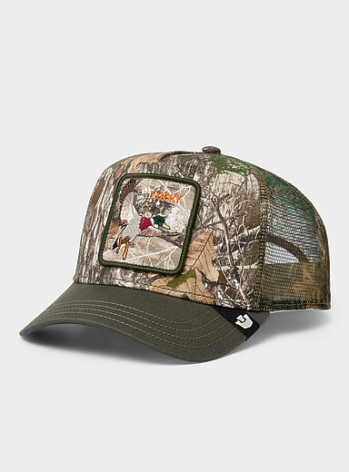 Mallard camo trucker cap