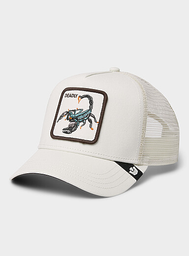 Scorpion embroidery trucker cap