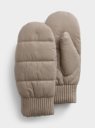 Mittens Light Ultra-light nylon mittens with plush lining | Simons | Shop Women's ...