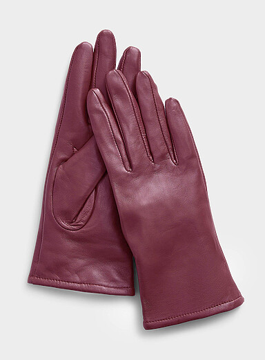 Monochrome leather gloves | Simons | Shop Women's Suede & Leather