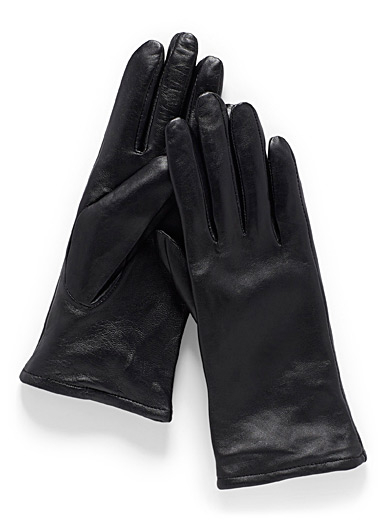 Minimalist solid leather gloves | Simons | Shop Women's Suede & Leather ...