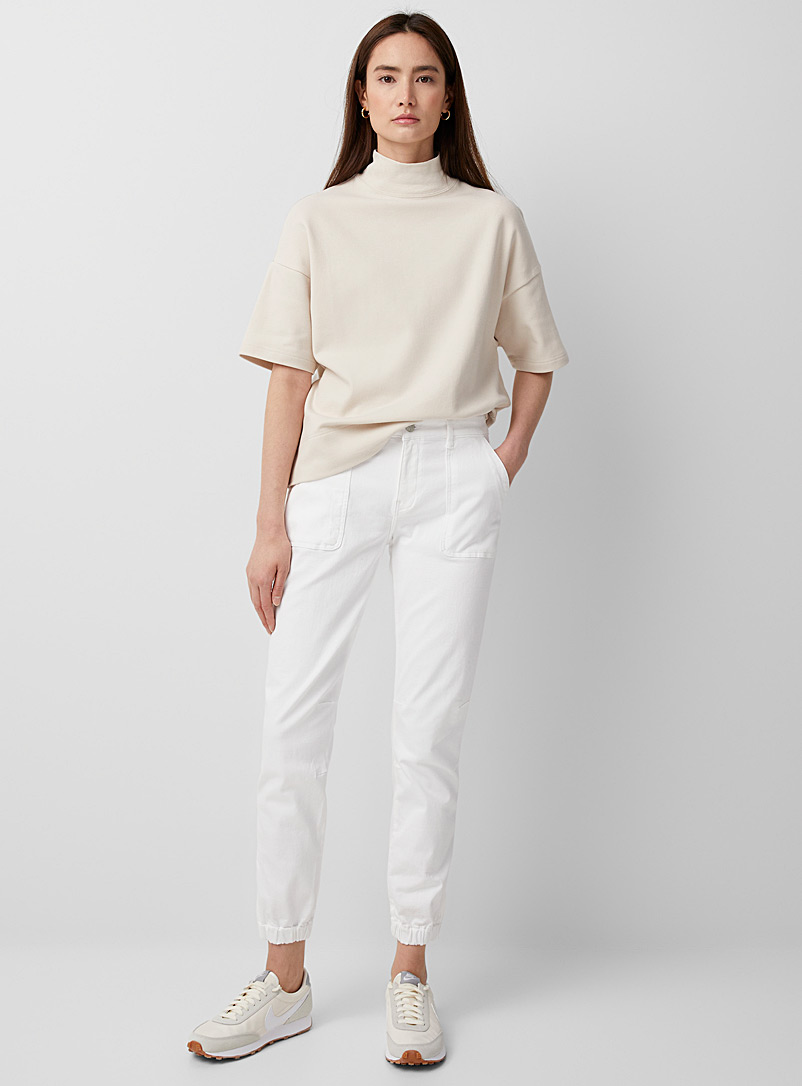 Mavi: Le pantalon cargo Ivy Blanc pour femme