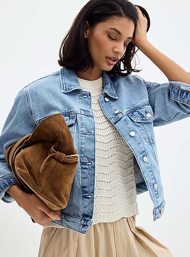 Ruby boxy-fit jean jacket