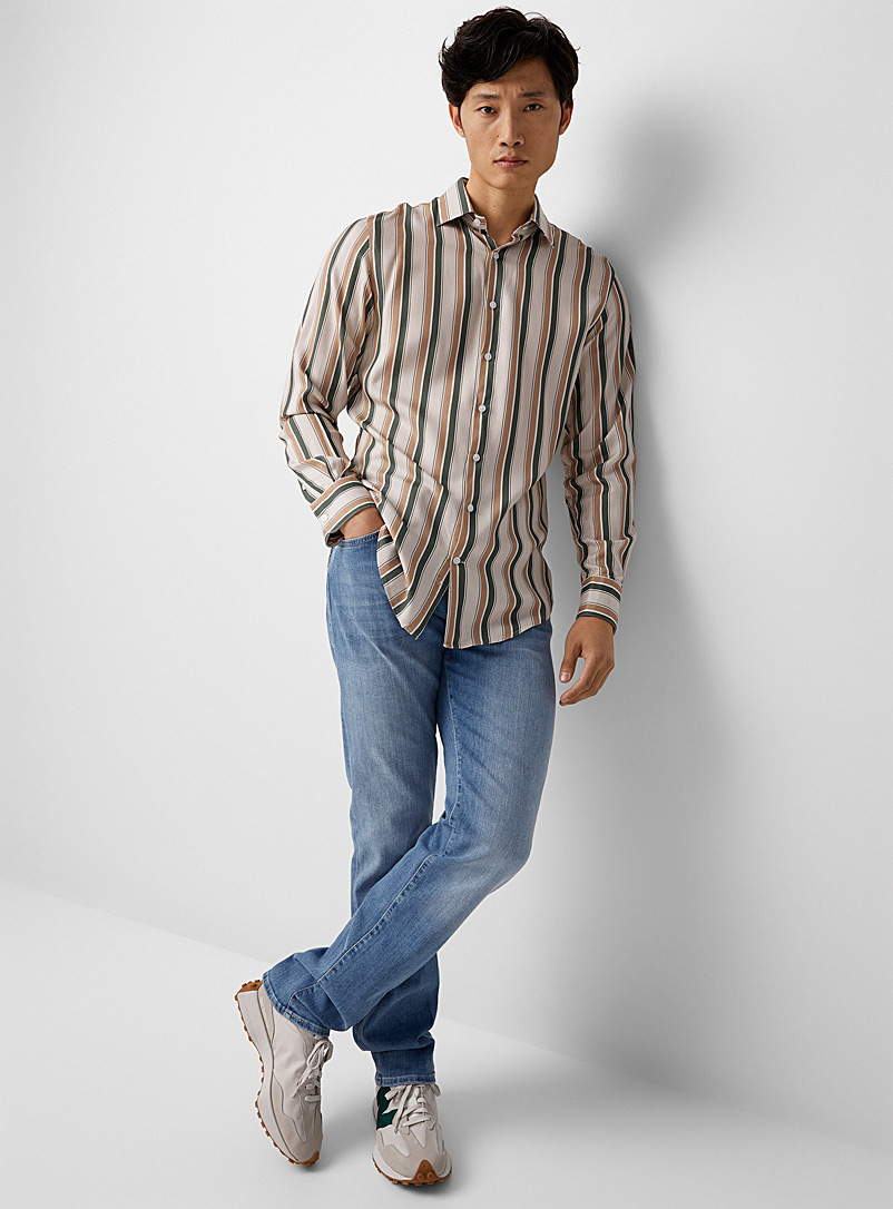 Mavi: Le jean Zach coton bio Coupe droite Bleu pâle-bleu poudre pour homme