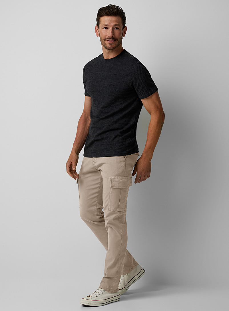 Mavi: Le pantalon Sam poches cargo Coupe droite étroite Beige - Grège pour homme