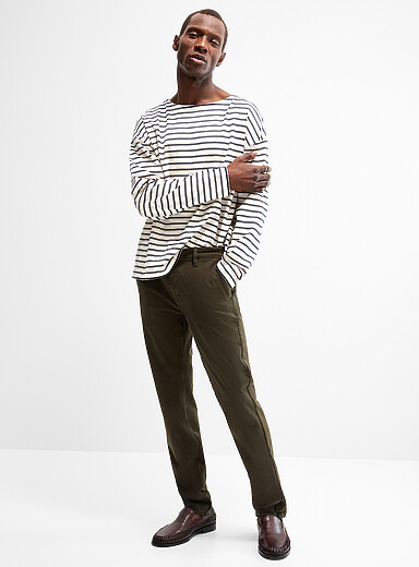 Mavi Patterned Green Milton chinos <b>Slim fit</b> for men