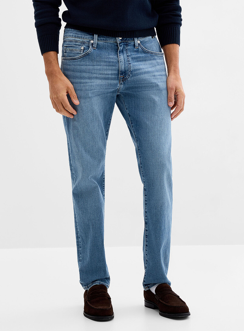 Mavi: Le jean bleu Jake <b>Coupe &eacute;troite</b> Bleu pour homme