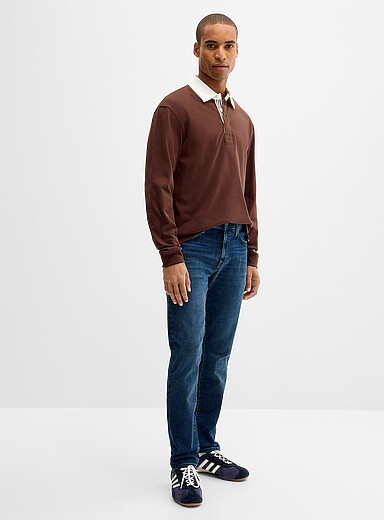 Mavi Blue Marcus medium-blue jean <b>Straight, slim fit</b> for men