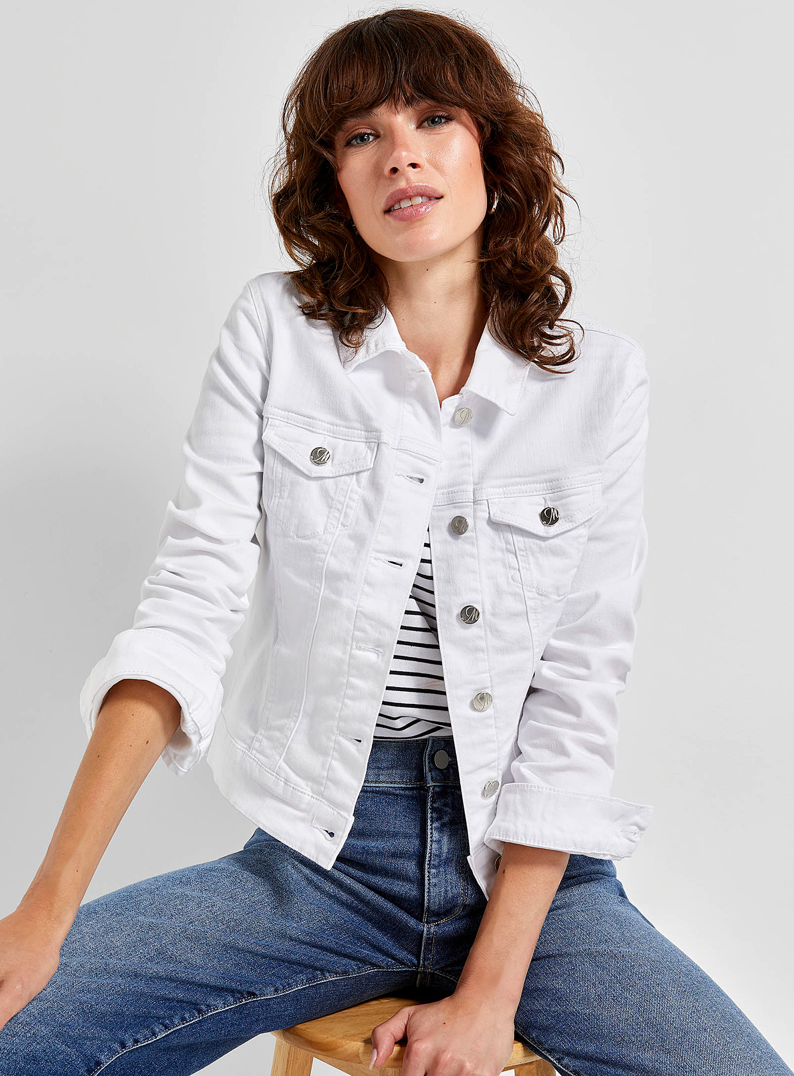 Mavi - Women's Samantha white denim jacket