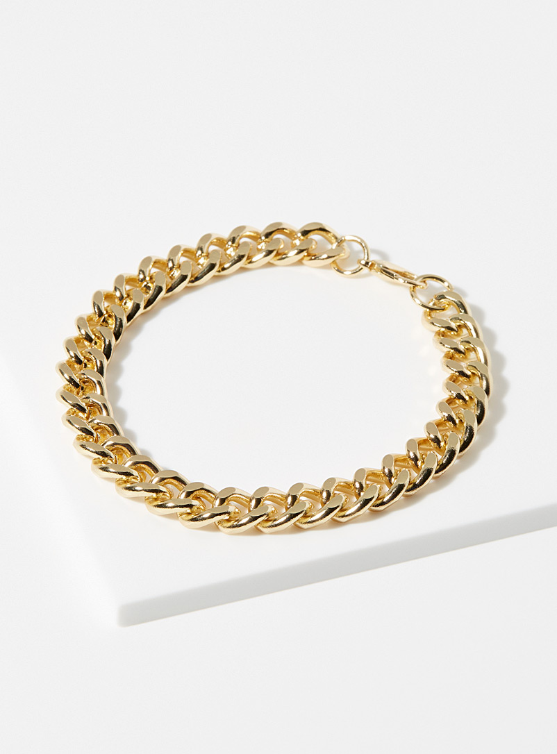 Le 31 Silver Golden industrial bracelet for men