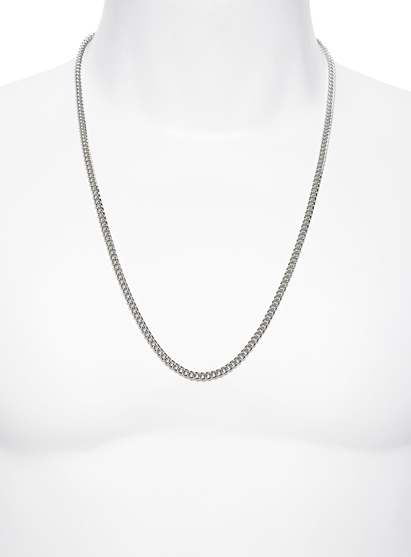 Le 31 Silver Silver chain necklace for men
