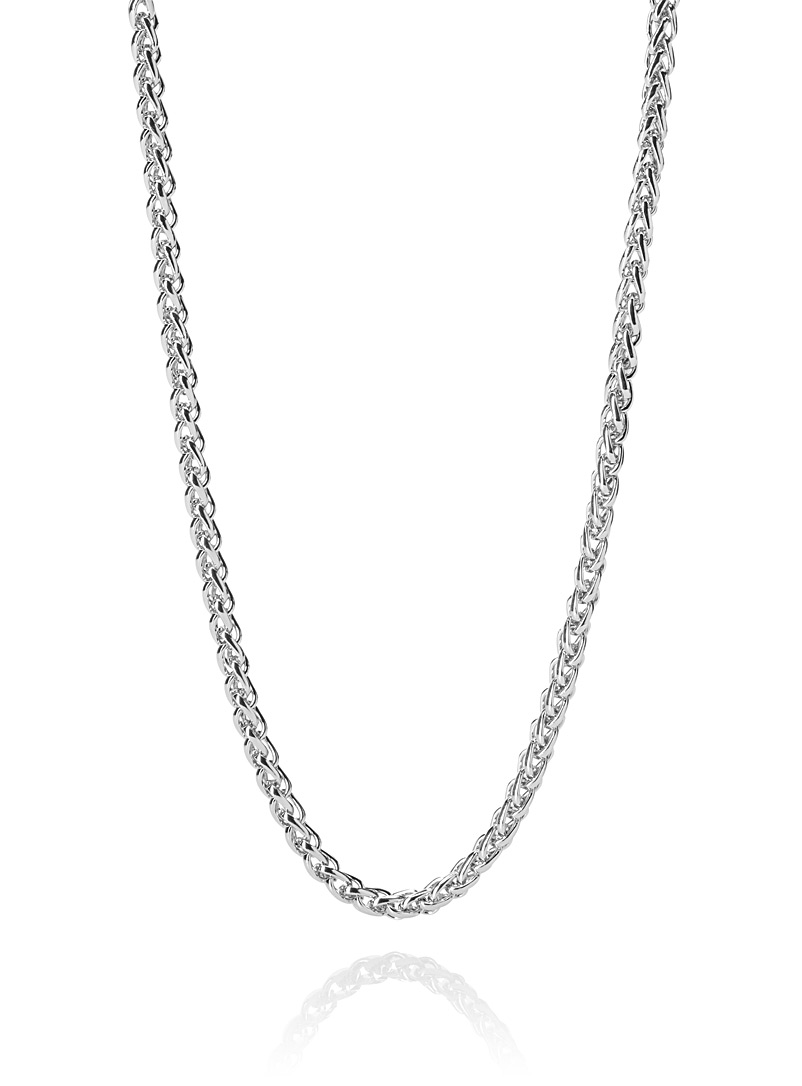 Le 31 Silver Round chain necklace for men