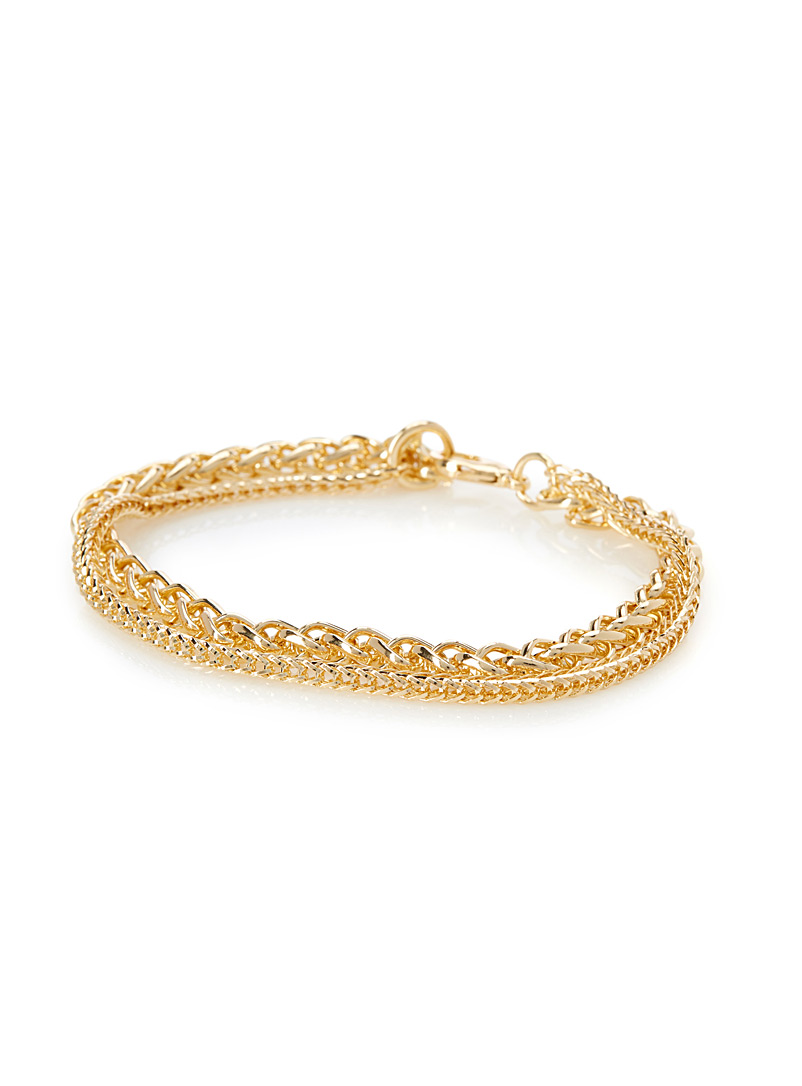 Le 31: Le bracelet multichaîne Jaune or pour homme