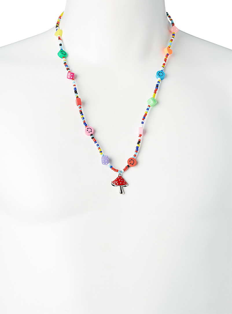 Le 31: Le collier billes colorées Assorti pour homme