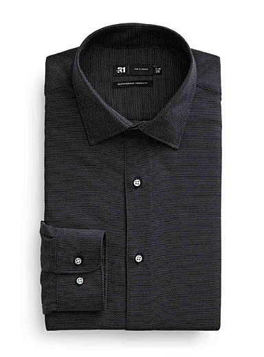 Dotted jacquard shirt <b>Modern fit</b>