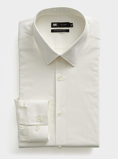 La chemise coton extensible <b>Coupe ajust&eacute;e</b>