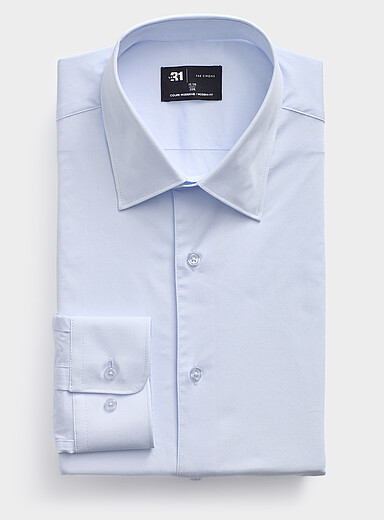 La chemise extensible coton bio <b>Coupe moderne</b>