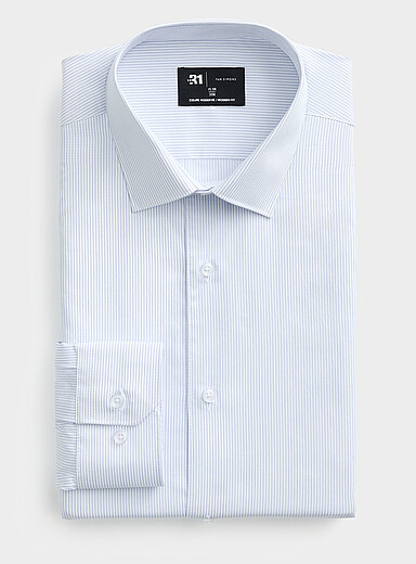 Blue-pinstripe shirt <b>Modern fit</b>