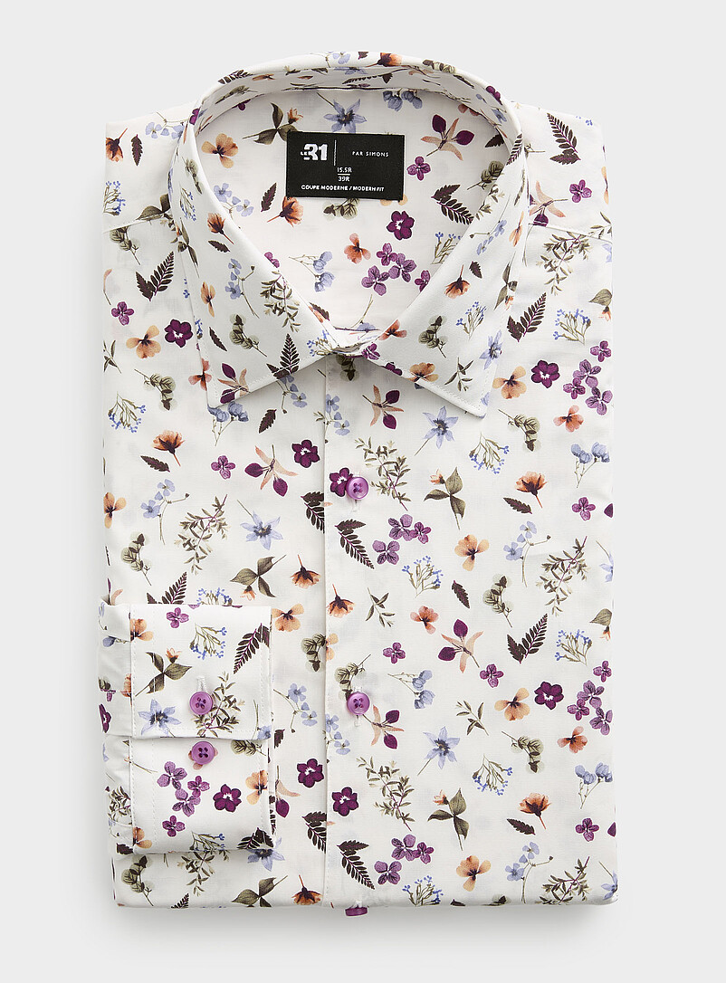 Forest Flowers Shirt Modern Fit