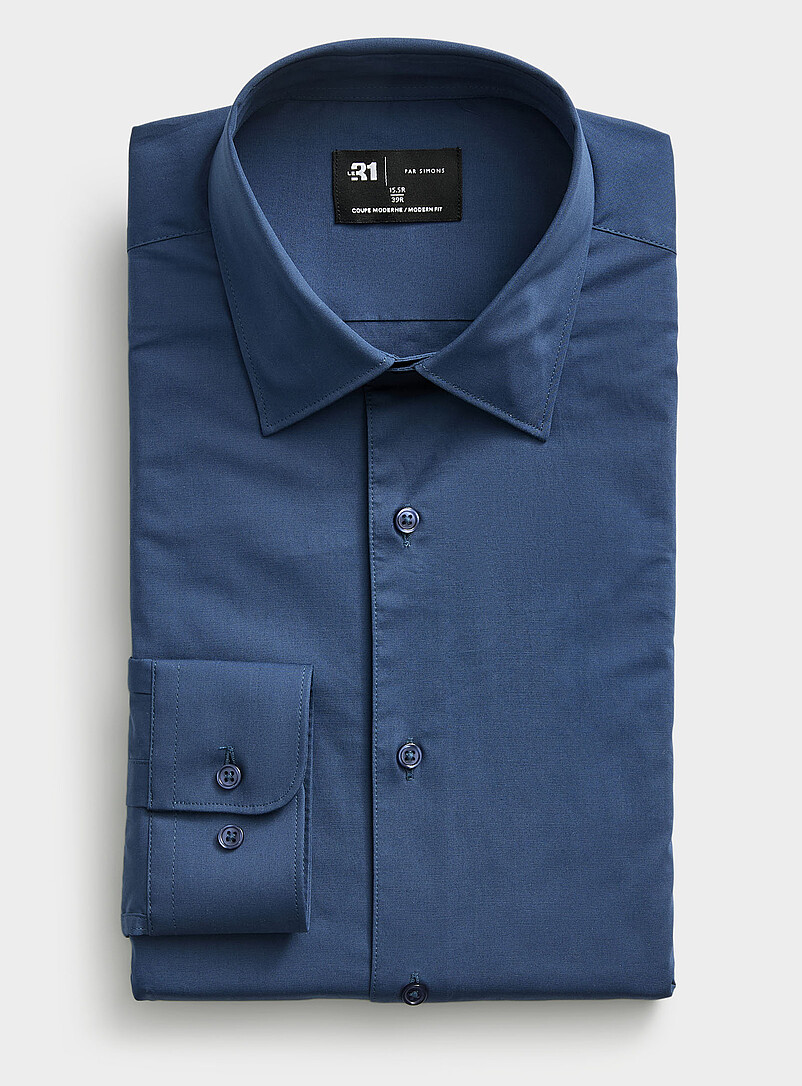 Stretch Organic Cotton Shirt Modern Fit