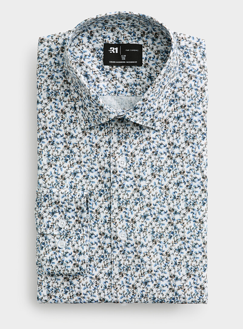 Painterly Foliage Shirt Modern Fit