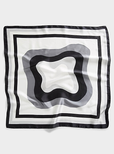 Abstract shape tie scarf