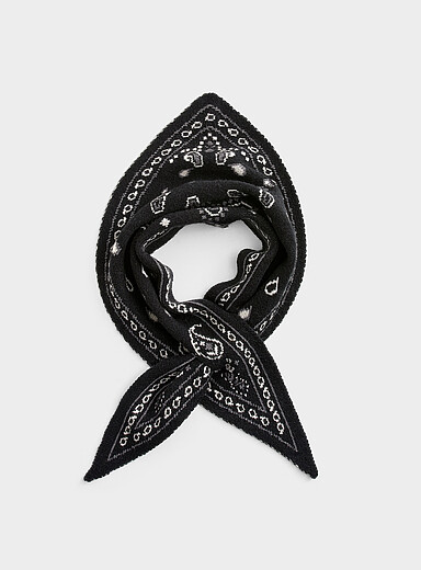 L'&eacute;charpe triangle paisley jacquard