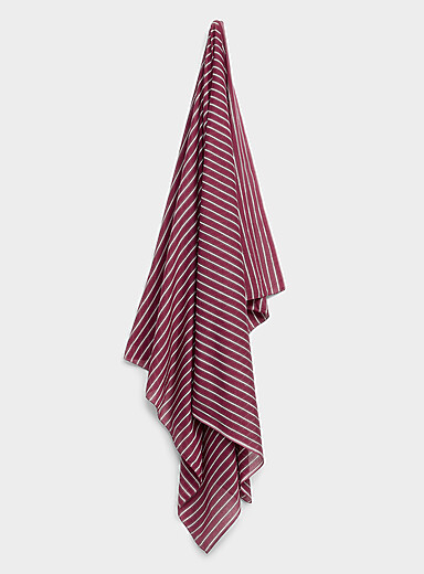 Retro lightweight striped scarf
