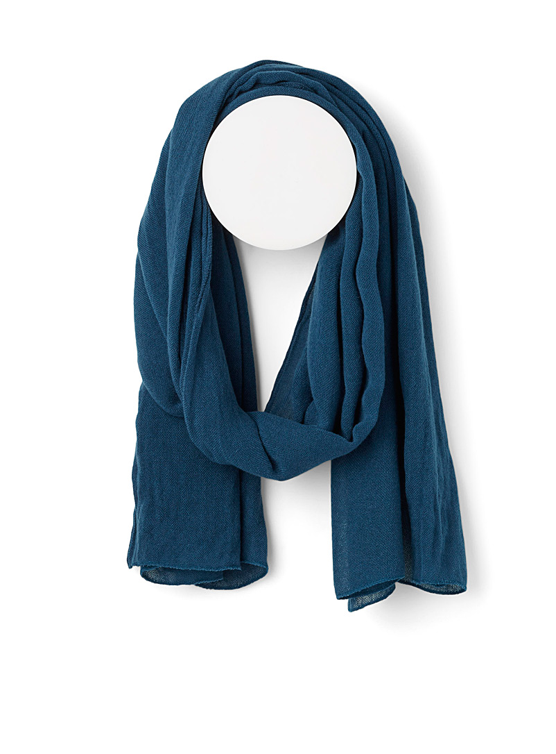 Simons Black Light knit scarf for women